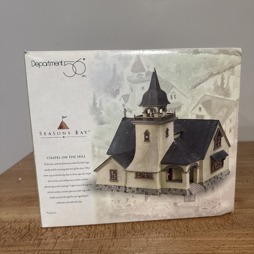 Dept 56 Seasons Bay First Edition Chapel On The Hill #53302 Orig Box Christmas